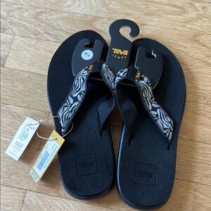 Teva Black and White Sandals